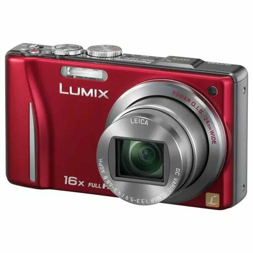 PANASONIC Фотоаппарат компактный Panasonic Lumix DMC-TZ20 красный 2330000₽