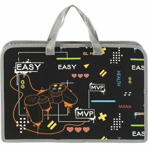 Папка для тетрадей Комус Класс , Джойстик, А4, молн, руч, пласт,75мм, ПТ 14-4, 1915494