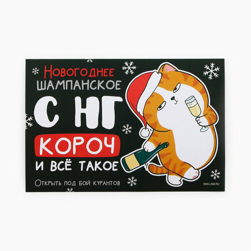 Наклейки на бутылку 20 шт с нг 399₽