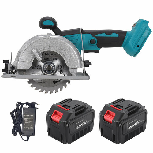 5-дюймовая бесщеточная аккумуляторная дисковая пила Heimerdinger 18В12500 обмин 18В 2х6Ач Li-Ion 10899₽