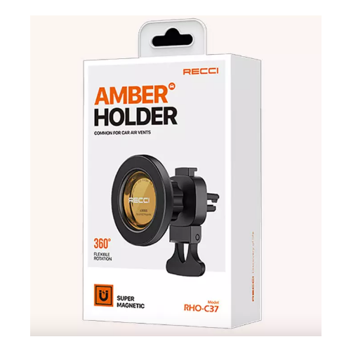 Держатель в автомобиль на торпеду магнитный Recci Amber RHO-C37 черный 1490₽