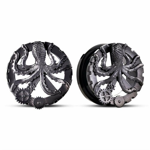 Комплект серег, размер 14 мм, серебряный