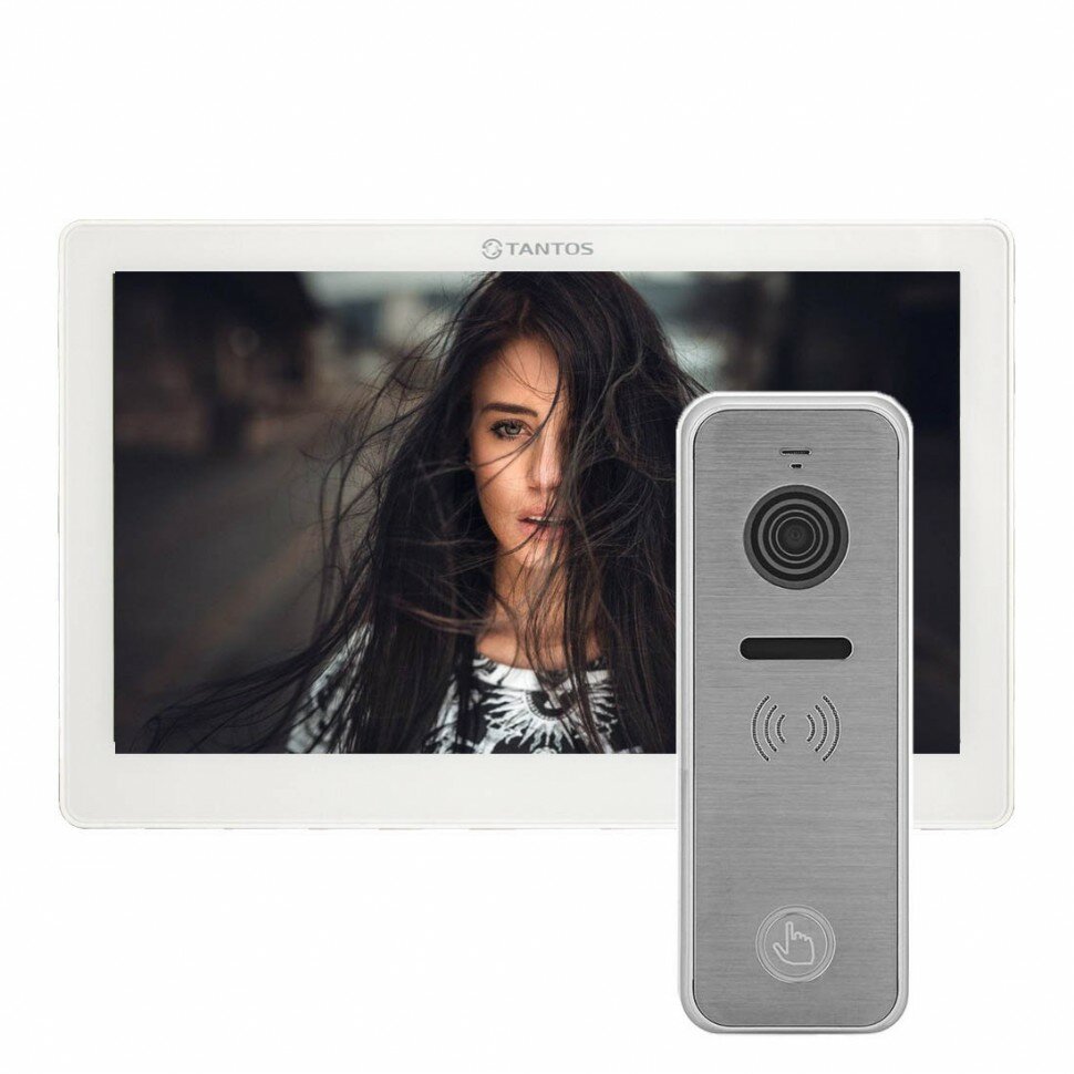 Комплект видеодомофона Tantos NEO HD SE Tuya WiFi с панелью iPanel 2 HD (белый)
