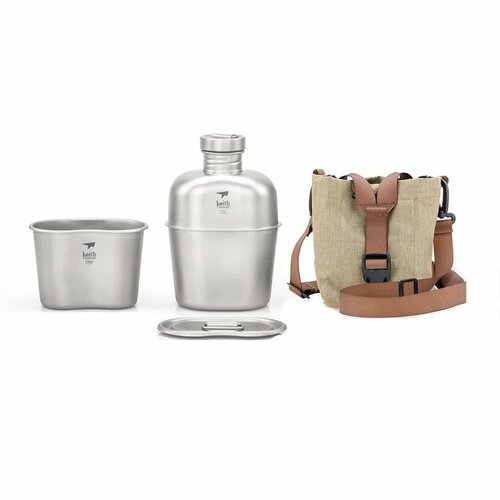 Keith Titanium Ti3060 Набор для кемпинга из титана, Kettle Cup Set