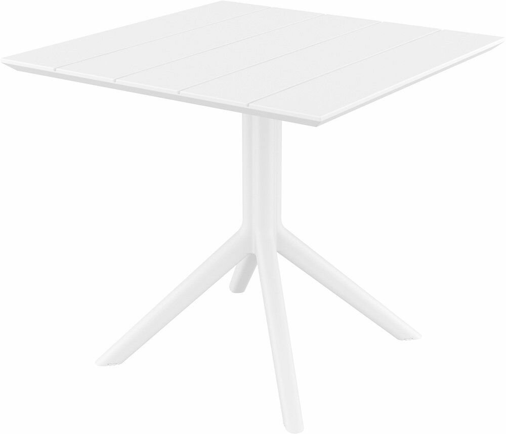 Стол обеденный Siesta Paris Table 80х80 см пластиковый цвет белый Турция