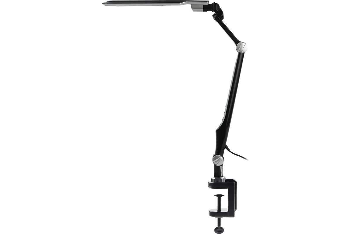 ЭРА Настольный светильникNLED-496-12W-BK светодиодный на струбцине черный, Б0052767