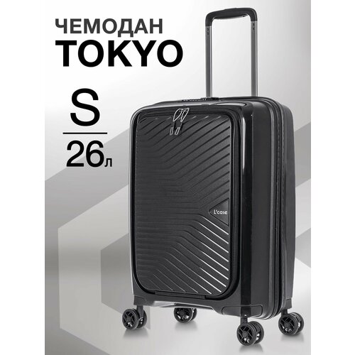 фото Чемодан l'case tokyo, 48 л, размер s, черный