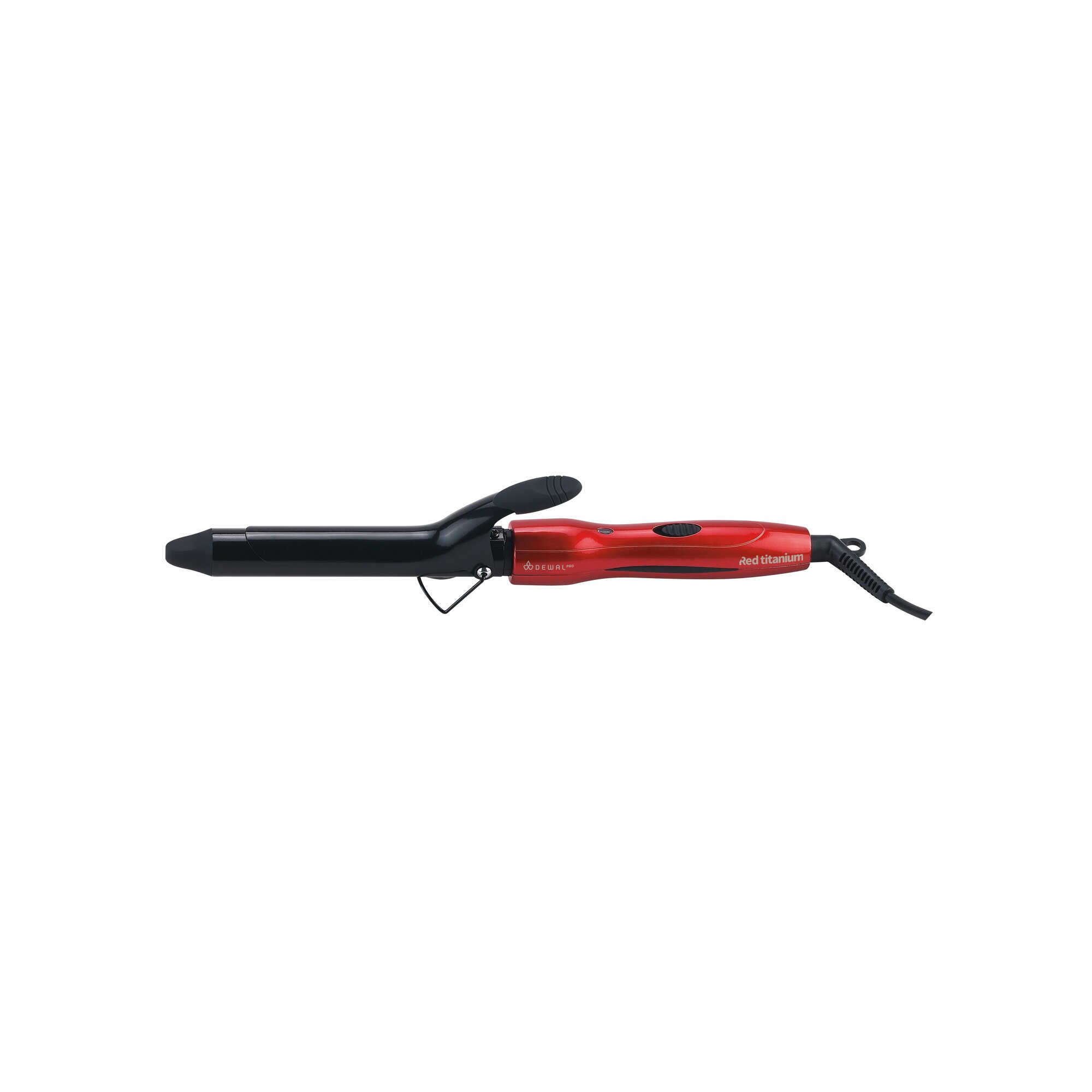 Плойка для завивки волос профессиональная DEWAL Pro RED TITANIUM, титаново-турмалиновое покрытие, красная