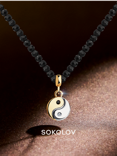 Изображение товара Колье, красное золото, 585 проба, бриллиант