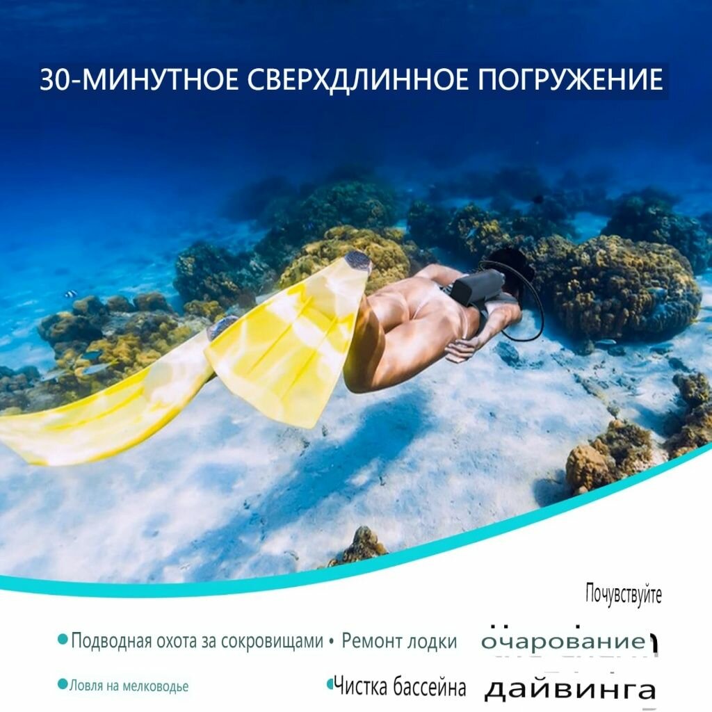 Аварийный подводный респиратор CHIKADIV, C700, 2л, крупнотоннажный респиратор для пожарно-спасательного оборудования — фото 1