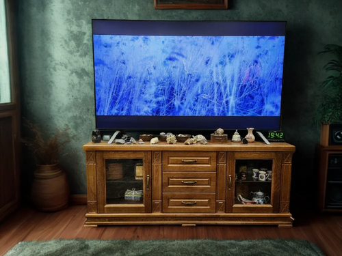 Изображение товара Тумба под телевизор "Верди" 015, 3 ящика, 150 x 40 x 60 см, классический орех 2.