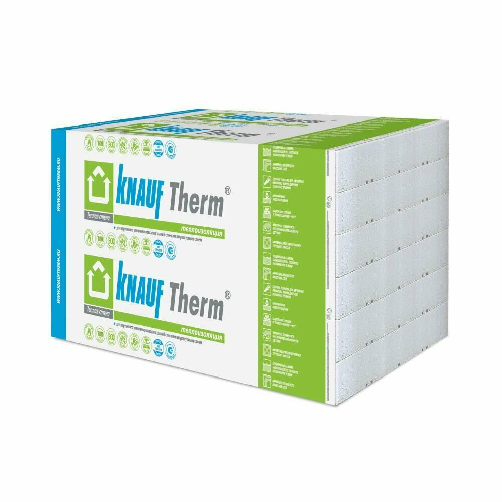 Пенополистирол Knauf Therm Теплая стена 100х600х1200 мм 4 32 кв  м