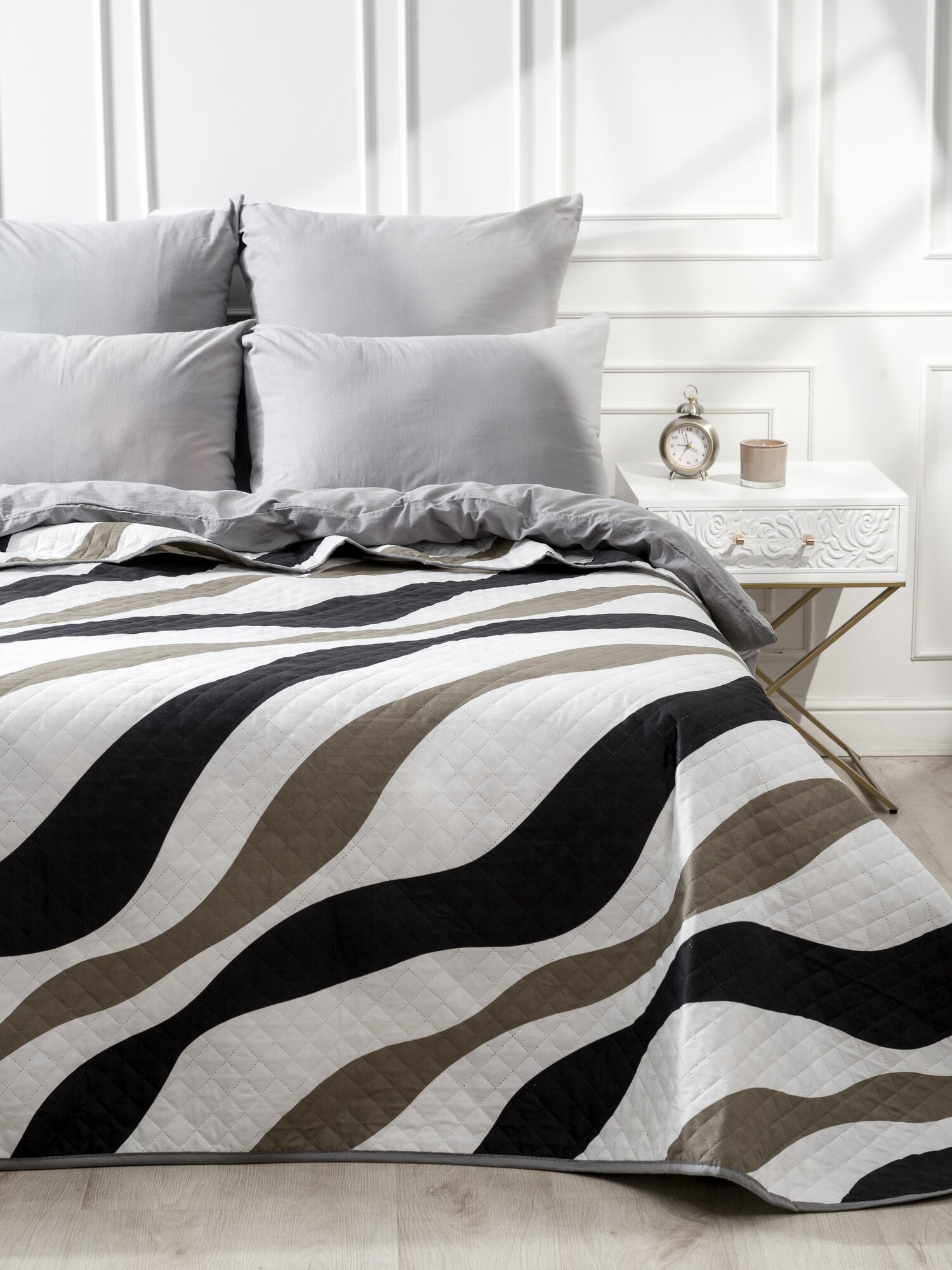 Покрывало на кровать 240х210 см Вселенная Текстиля ультрастеп двухстороннее