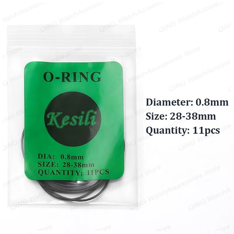 Резиновые уплотнительные кольца для часов qinband 200 шт, 0.8mm O-Ring