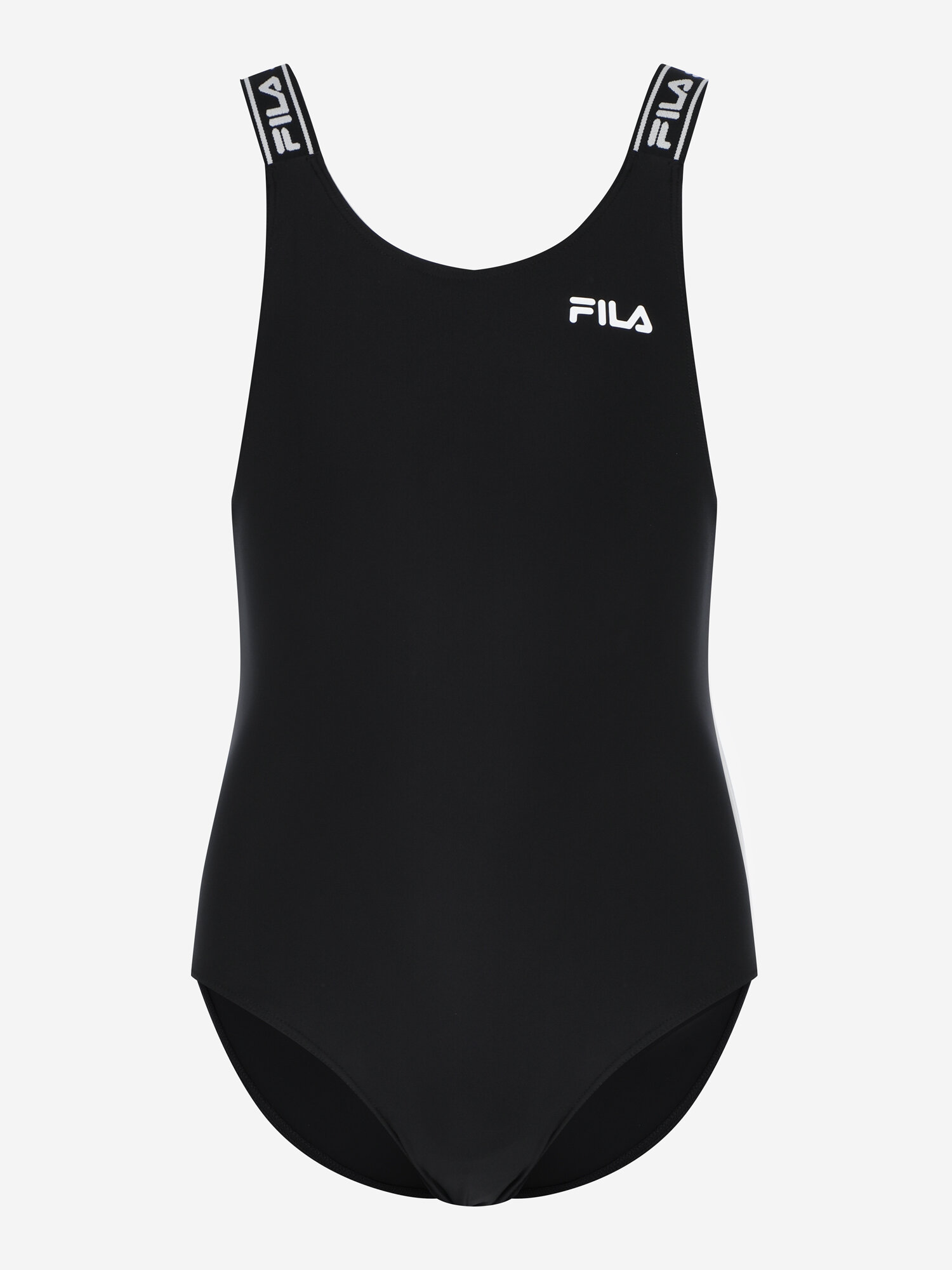 Купальник Fila Girl's Logo Swimsuit, размер 164, черный