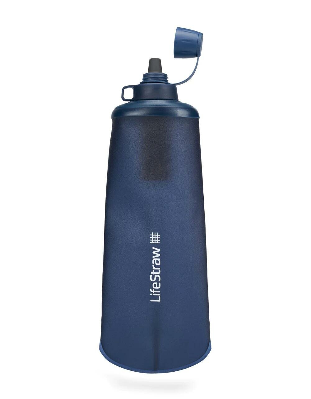 Decathlon Складная бутылка, для воды, с фильтром Lifestraw Peak Squeeze Bottle, 1000 мл, синяя