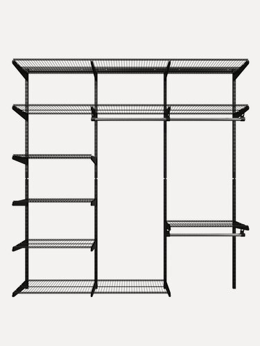 Изображение товара Гардеробная система ДиДжей, №52 черный, 192х35х192 см