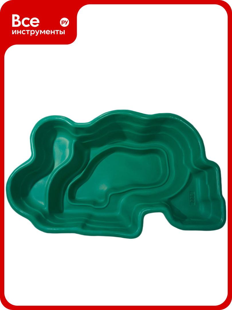 Декоративный пруд ЦентрПласт 900 л пластиковый 241x153x60 см зеленый 14602