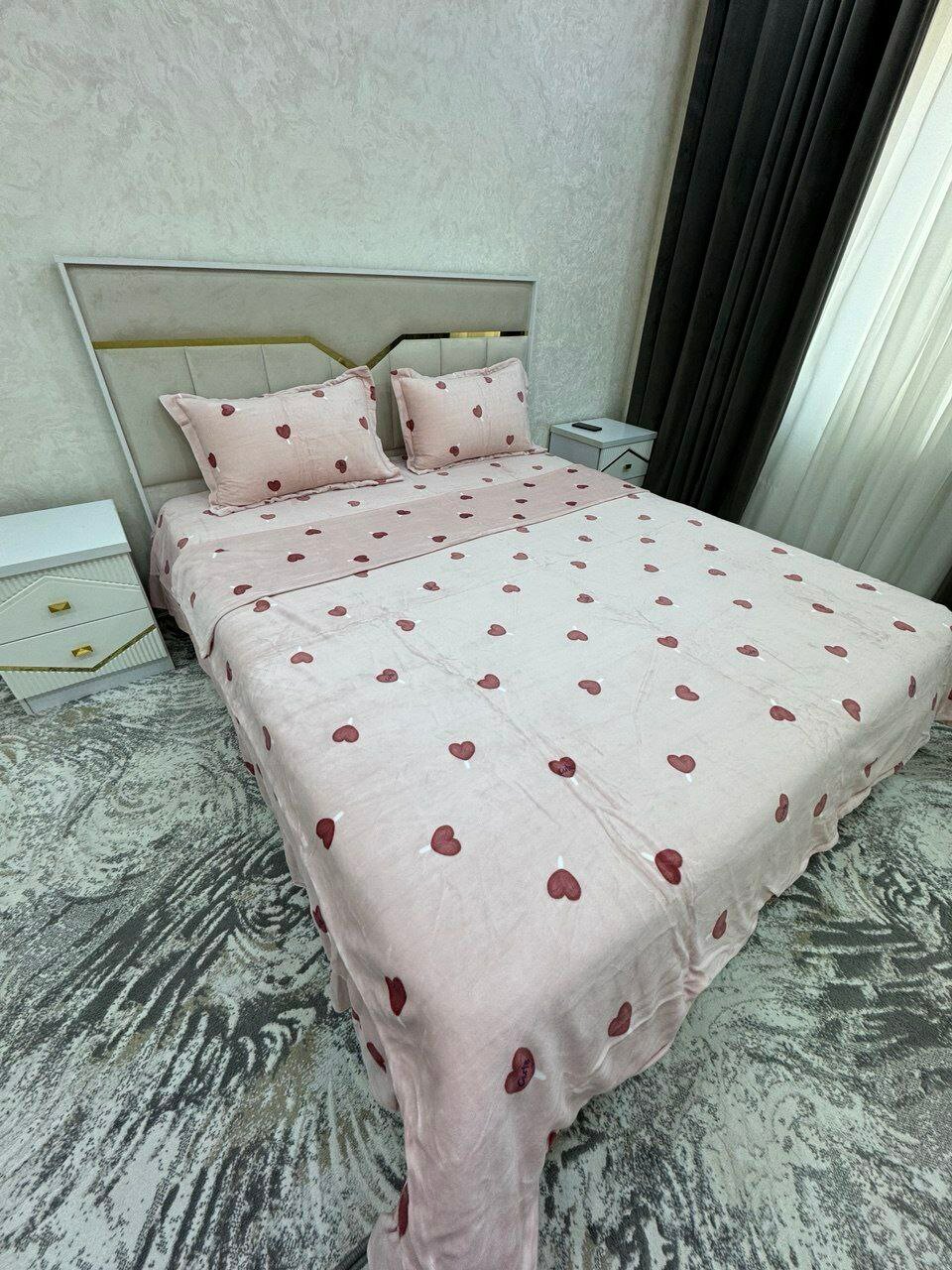 Зимнее постельное белье плюш