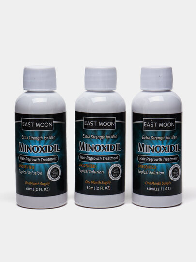 Миноксидил East Moon Minoxidil, 5%, для роста бороды, для волос, без аммиака, с дозатором, 60мл — фото 1