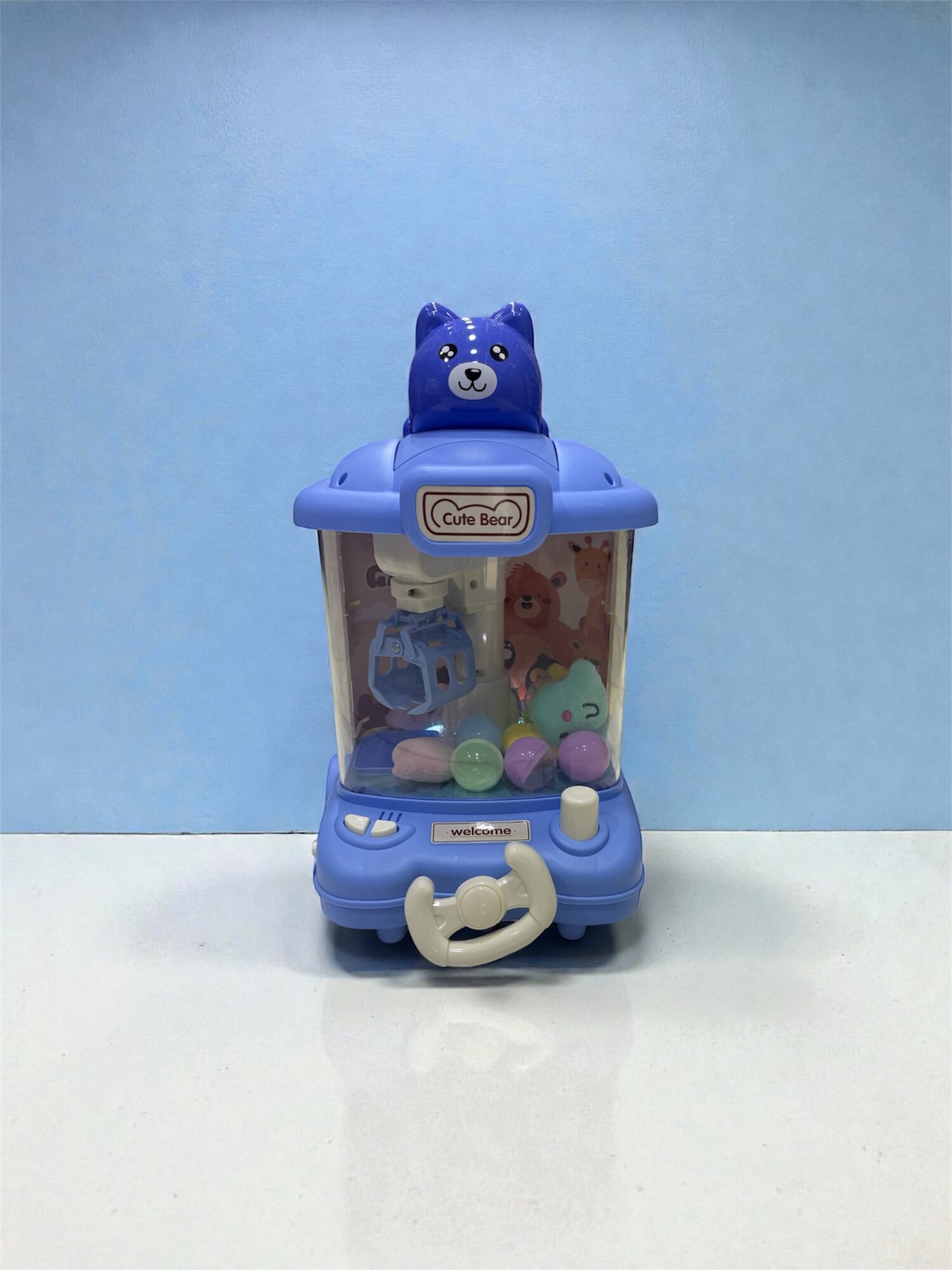 Мини игровая автомат-кран «Cute Bear» с игрушками и шариками.