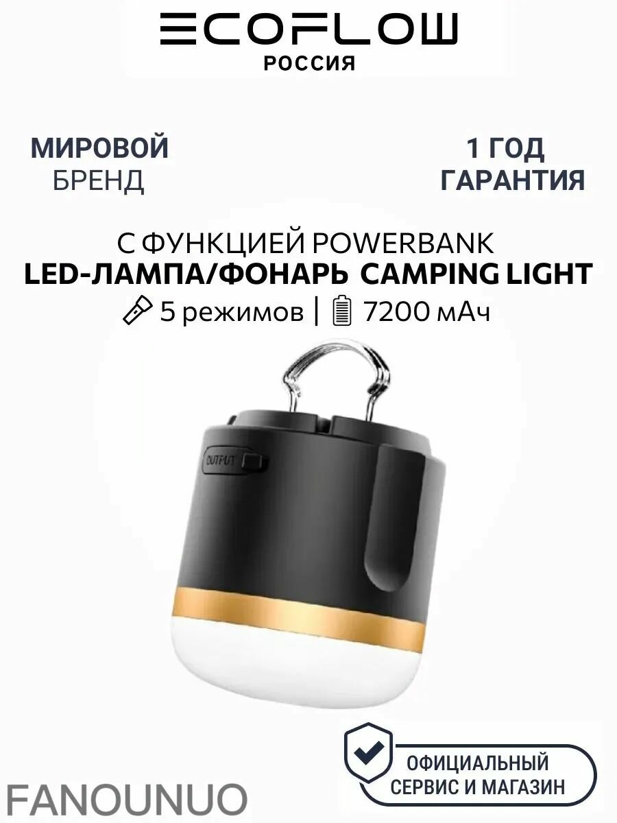 LED-лампа/фонарь/PowerBank 7200мАч Camping Light