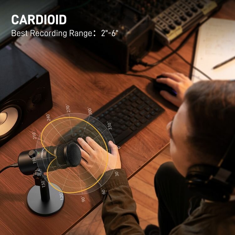 Микрофон MAONO PD100U, для гейминга, вокала, стриминга, чистый звук — фото 1