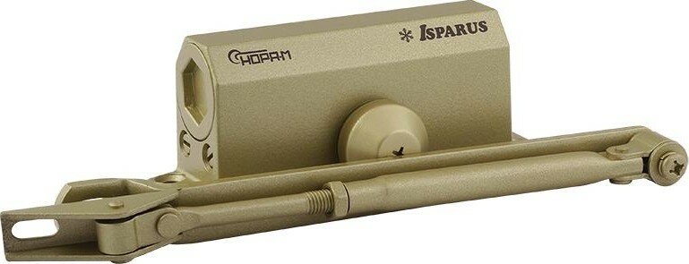 Доводчик дверной Нора-М Isparus 410 (морозостойкий для дверей 15-60кг) - Золото