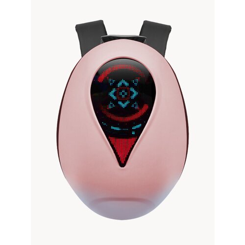 Рюкзак SEA HEART, пиксельный, с LED-экраном, водонепроницаемый, розовый, 20л, для мотошлема