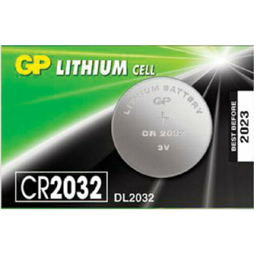 Батарейка Батарейка GP Lithium, CR2032, литиевая, в блистере (отрывной блок), CR2032-7CR5 3 штуки gparts 454101 батарейка gp lithium cr2032 литиевая 1 шт в блистере отрывной блок cr2032 7c5 cr2032 7cr5 упак 5 шт