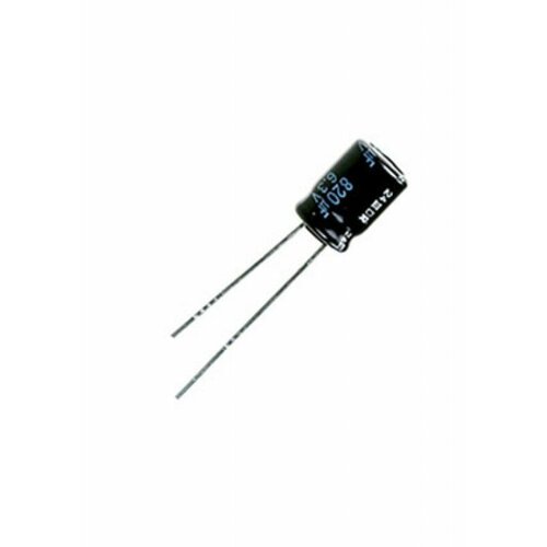 2 штук, 820 мкФ, 6.3В, 8х12мм, Конденсатор электролитический алюминиевый