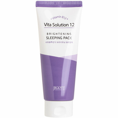 Jigott Осветляющая ночная маска для лица / Vita Solution 12 Brightening Sleeping Pack, 180 мл