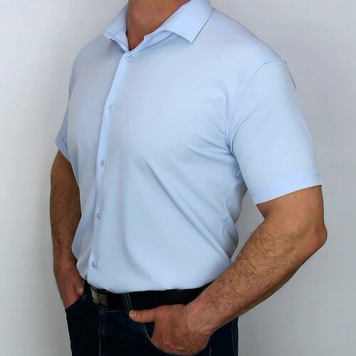 фото Рубашка bossado, размер 4xl, голубой