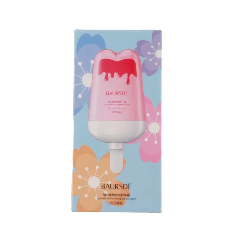 Крем для рук увлажняющий с экстрактом персика Baursde Smooth Moisturizing Hand Cream 80 г