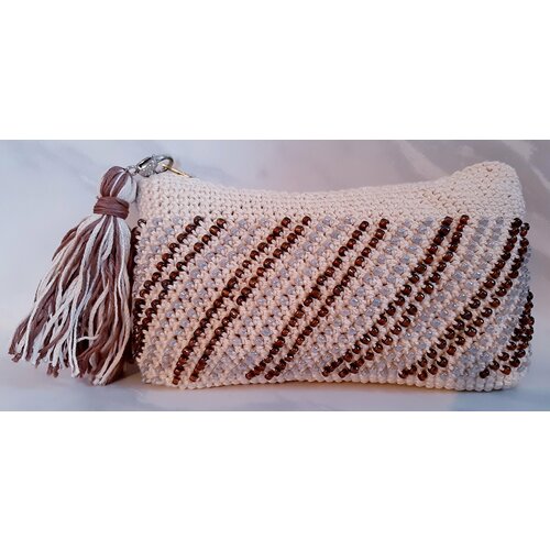 фото Косметичка коричневый, бежевый м.о.н.