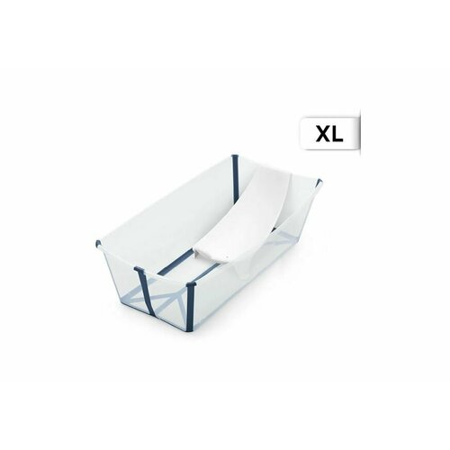 Ванночка для новорожденного Stokke Flexi Bath X-Large Transparent/Blue ванночка stokke flexi bath white