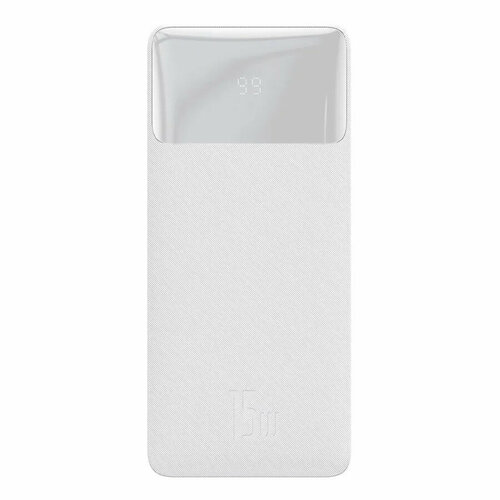 Внешний аккумулятор, павербанк Baseus Bipow Digital Display Power Bank 10000mAh 15W White