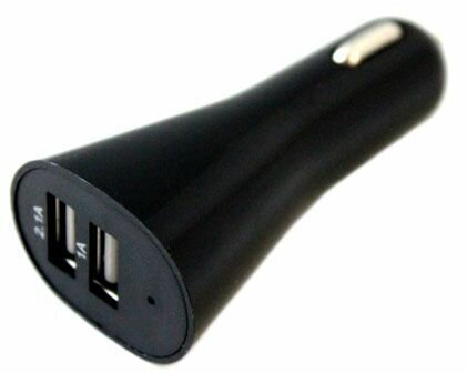 Автомобильное зарядное устройство Car Charger, 2 разъема, USB Type-A, черный