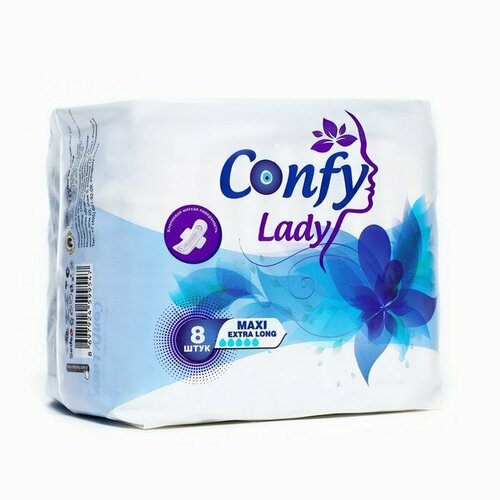 Прокладки Confy Lady, Maxi extralong, 8 шт (комплект из 8 шт)