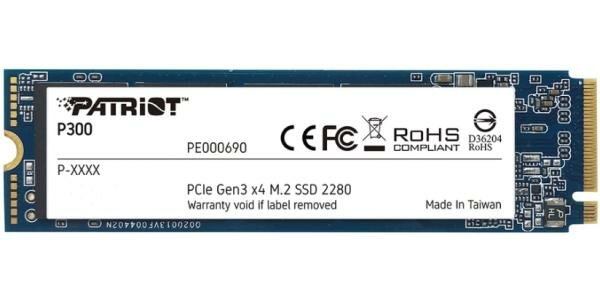 Твердотельный накопитель SSD M.2 1 Tb Patriot P300 Read 2100Mb/s Write 1650Mb/s 3D NAND TLC