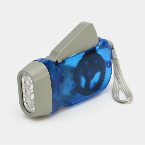 фото Фонарь ручной аккумуляторный, 1 вт, 300 мач, led, динамо зарядка нет бренда