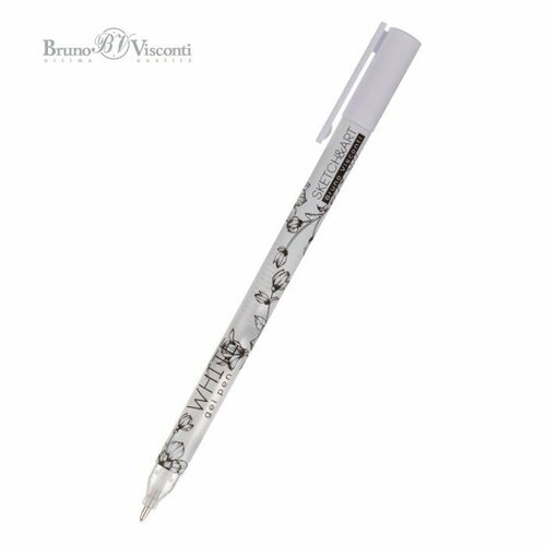 Ручка гелевая SKETCH&ART UniWrite.WHITE, 0,8 мм, белый sketch pencil set sketch charcoal soft medium hard art painting drawing tools professional sketch hand drawing art supplies full