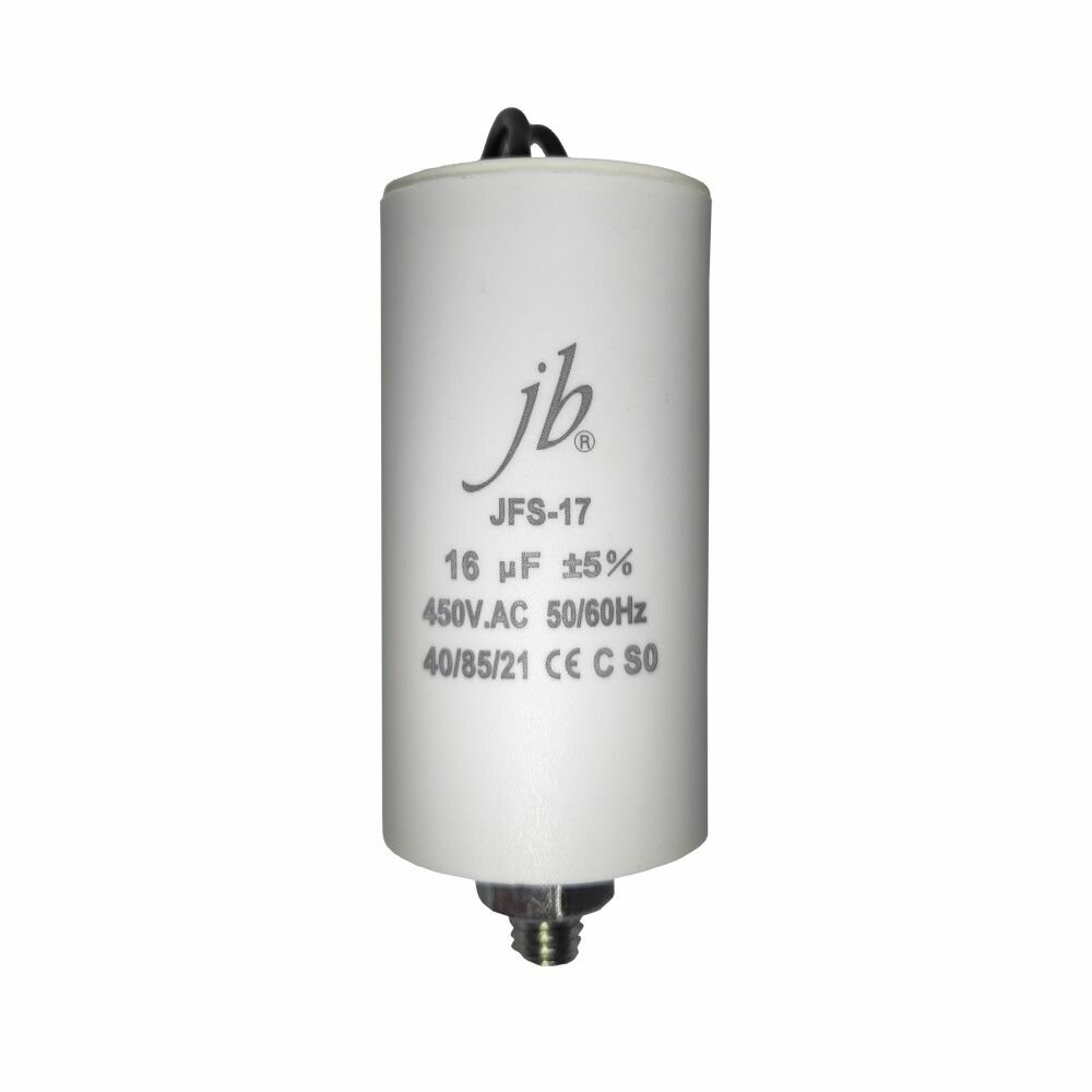 16мкФ, 450В, 5%, 35х68, JFS-17 (CBB60-G) (гибкие выводы+болт), Конденсатор пусковой