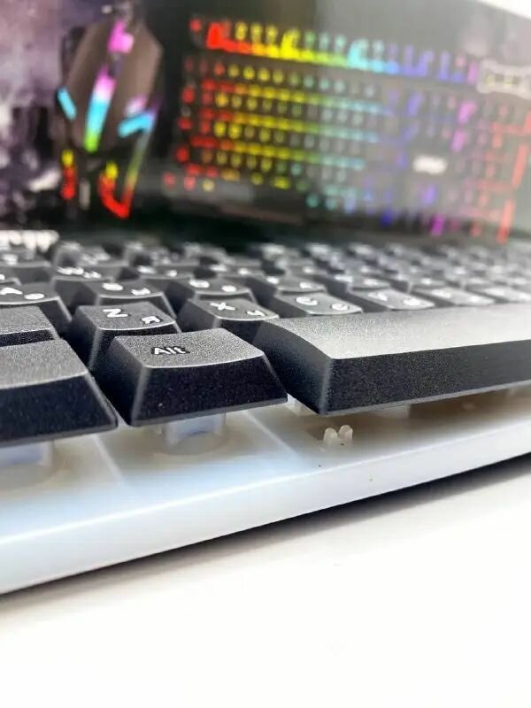 Универсальный комплект полноразмерная клавиатура +мышь с подсветкой Linmony Keyboard Combo