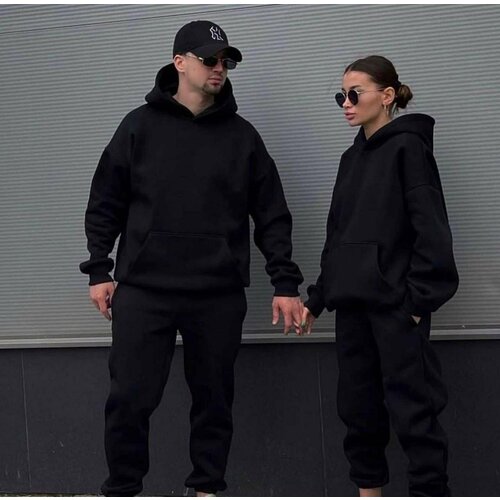 фото Костюм , размер 52, черный нет бренда