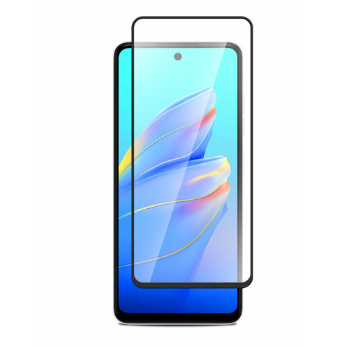 Защитное стекло для Tecno Spark Go 2024 (Техно Спарк Гоу 2024 ) на экран, черная рамка полноэкранное силиконовая клеевая основа Full Glue, Miuko защитный экран tecno spark 10 стекло на текно спарк 10 на весь экран с черной рамкой