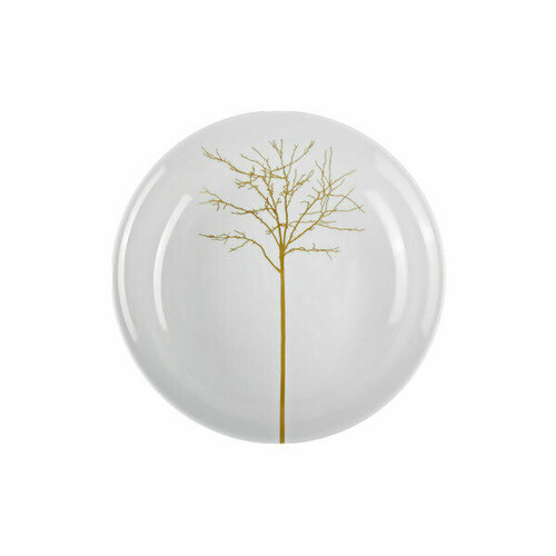 Тарелка суповая Dibbern Золотой лес 22,5 см, фарфор костяной