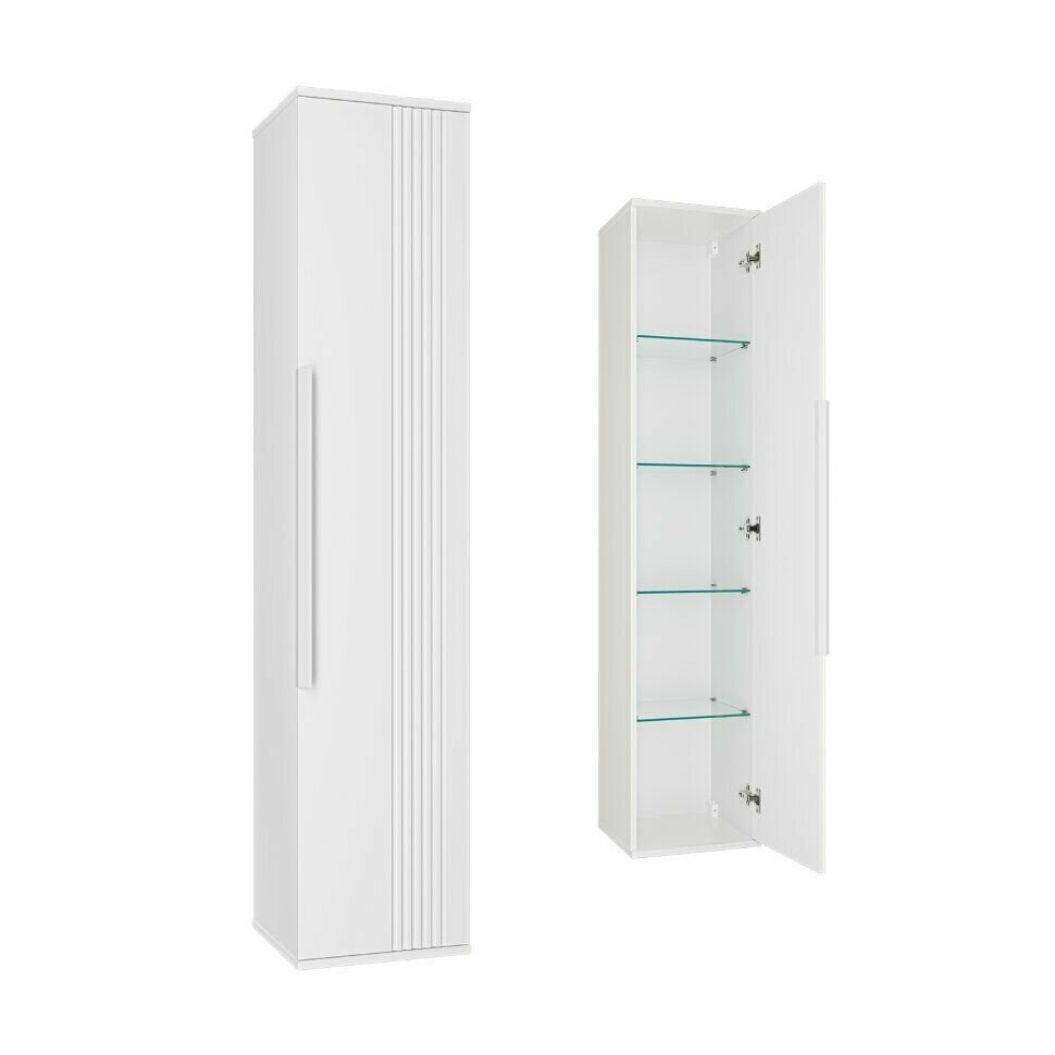 Шкаф-пенал для ванны Brevita Savoy 35 белый