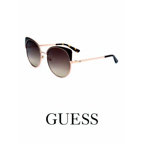 Солнцезащитные очки GUESS, коричневый