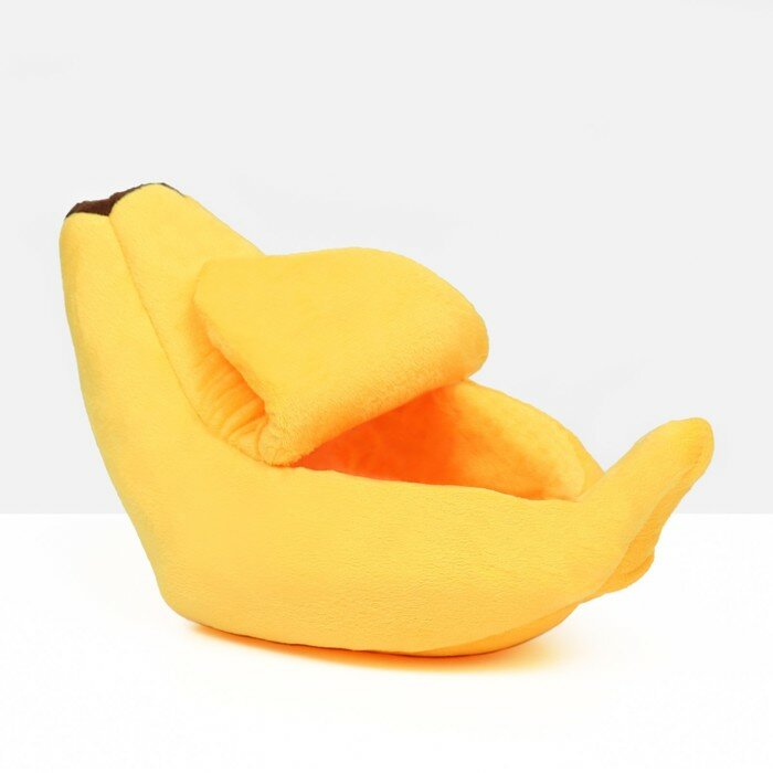 Лежанка-домик для животных "Банан", 40 х 15 х 10 см, жёлтый - фотография № 2